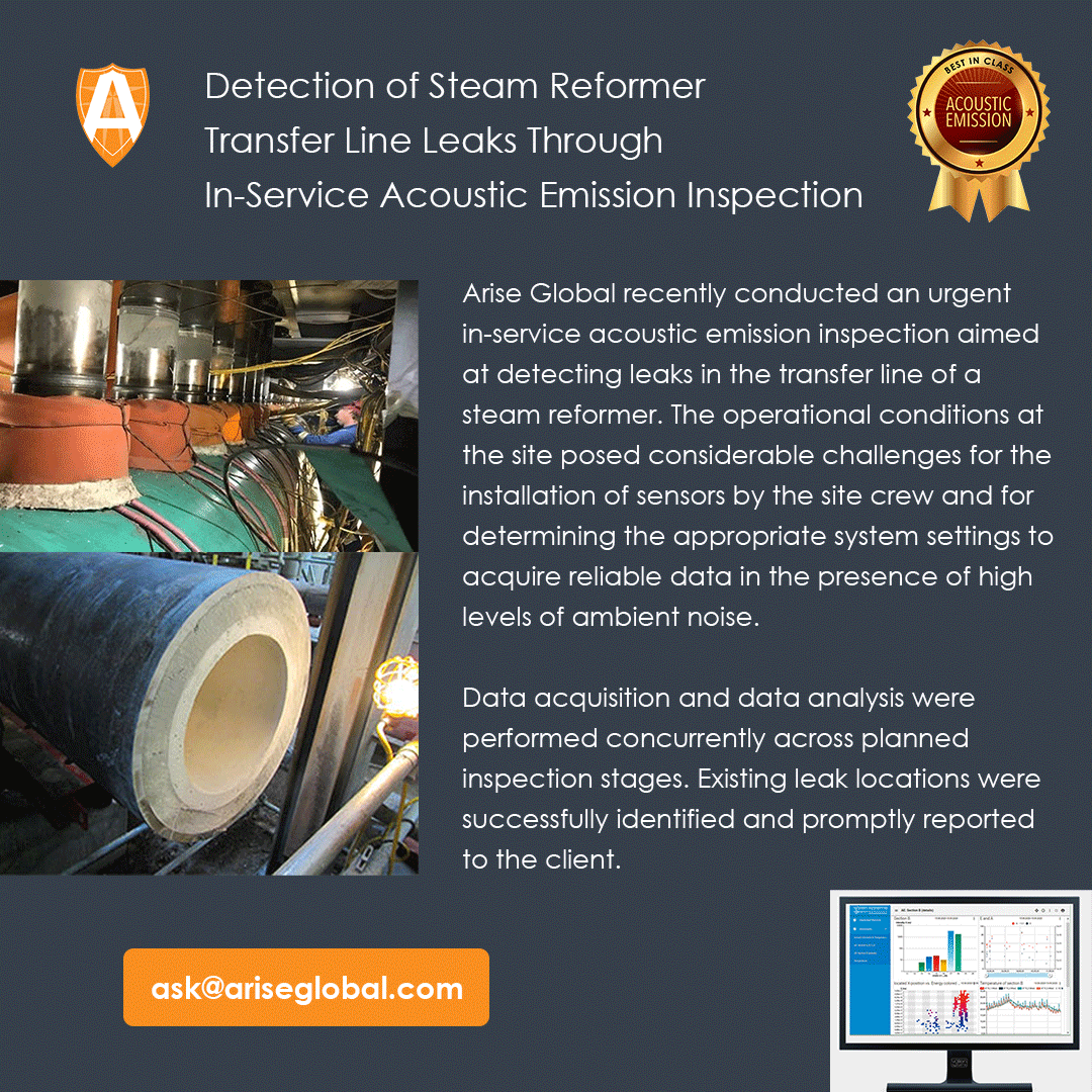 19 Detection of Steam Reformer Transfer Line Leaks Through In-Service Acoustic Emission Inspection