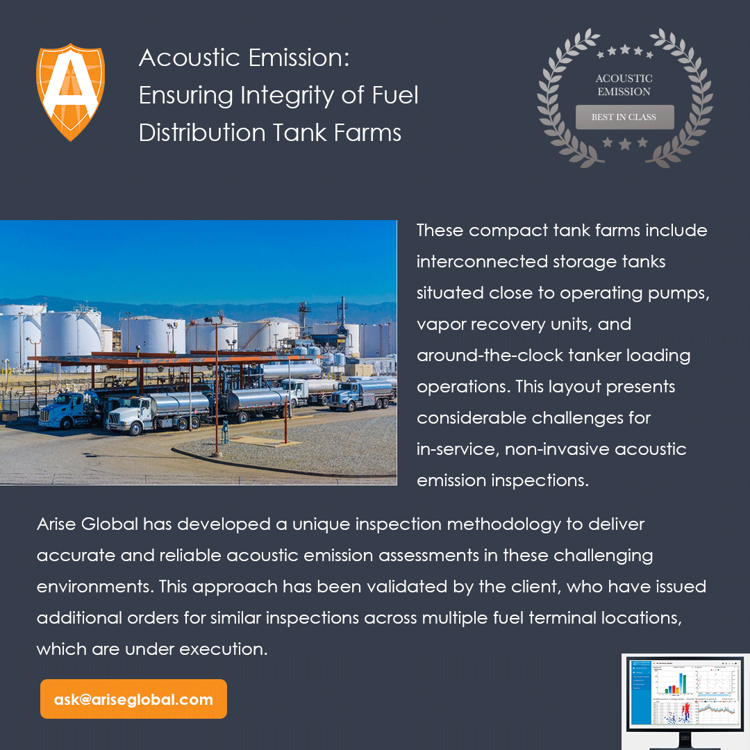 52 Acoustic Emission Ensuring Integrity of Fuel Distribution Tank Farms